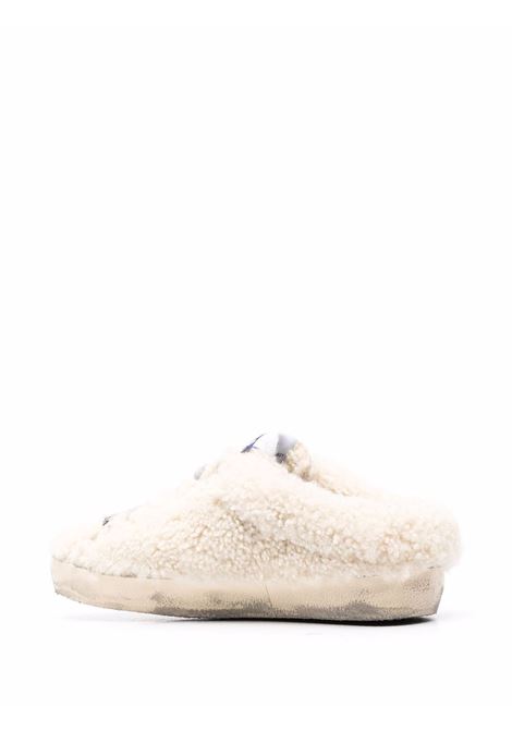 Mules superstar con effetto vissuto in bianco - GOLDEN GOOSE donna GOLDEN GOOSE | GWF00110F00198710757